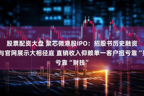 股票配资大盘 聚芯微港股IPO：招股书历史融资信息与官网展示大相径庭 直销收入仰赖单一客户扭亏靠“财技”